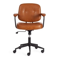 Кресло ALFA иск. кожа, Brown (коричневый) - Изображение 3